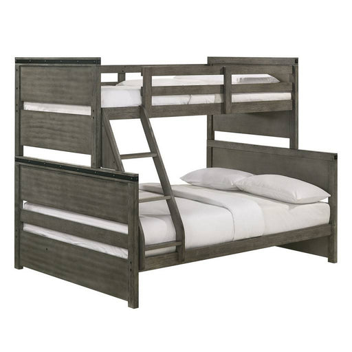 Elements International Wade Twin over Full Bunk Bed in Gray image