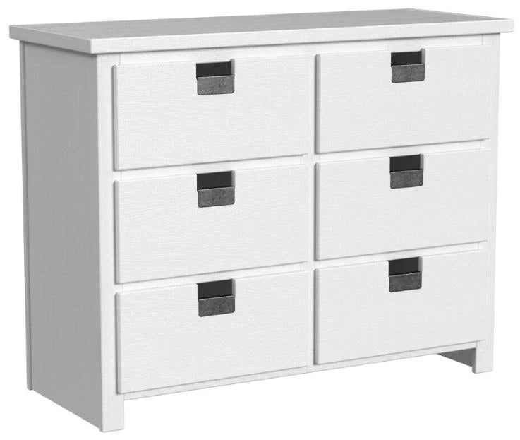 Elements International Cali Kids Dresser in White image