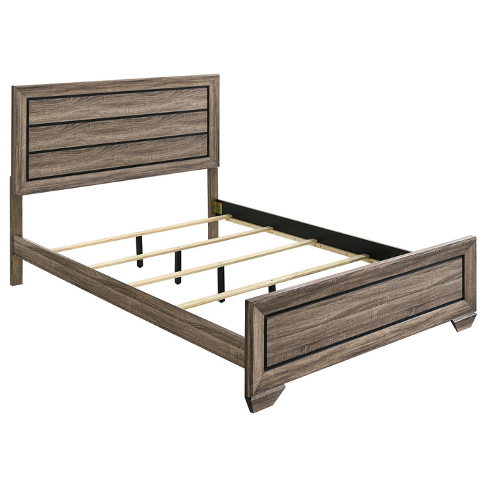 Kauffman California King, E.king, & Queen Panel Bed Washed Taupe - American Home Express Outlet (San Antonio, TX)