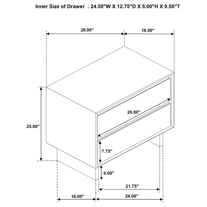 Glenwood 4 & 5 Piece Bedroom Set Eastren king & Queen