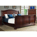 Elements International Cameron King Sleigh Bed in Dark Cherry image