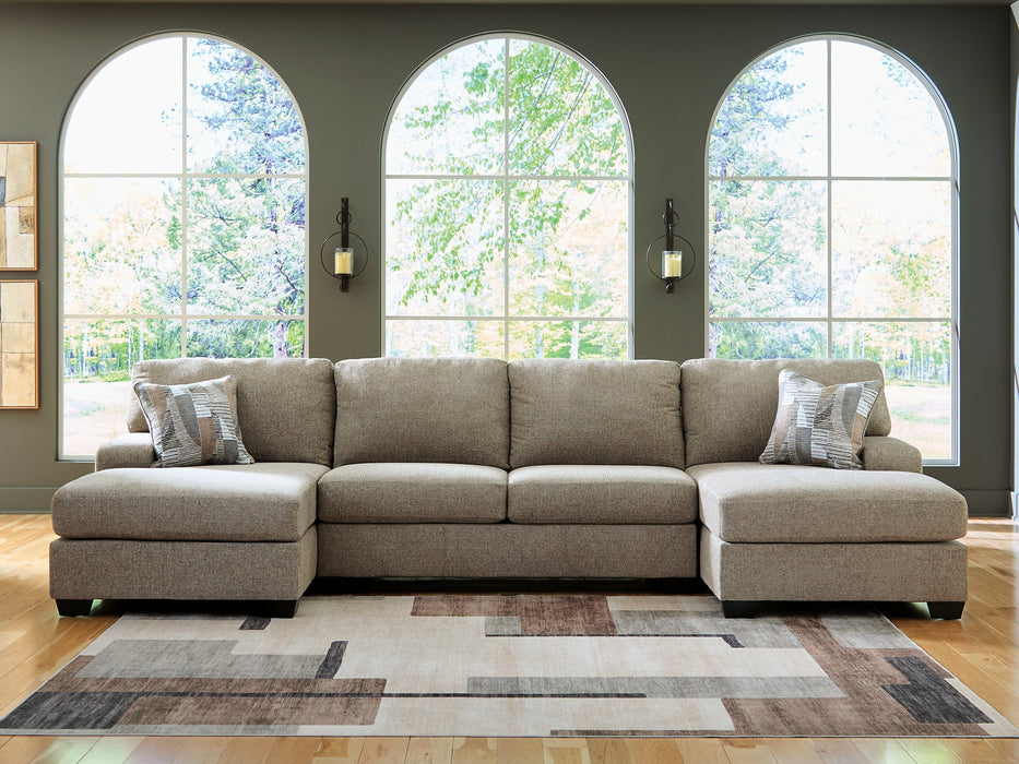 Newellen Sectional with Double Chaise - American Home Express Outlet (San Antonio, TX)