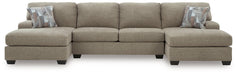 Newellen Sectional with Double Chaise - American Home Express Outlet (San Antonio, TX)
