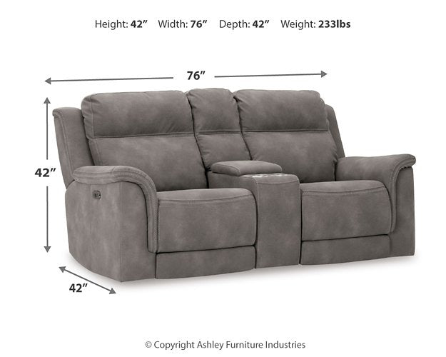 Next-Gen DuraPella Power Reclining Loveseat with Console - American Home Express Outlet (San Antonio, TX)
