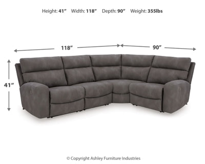 Next-Gen DuraPella Power Reclining Sectional - American Home Express Outlet (San Antonio, TX)