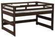Elements International Cali Kids Full Junior Loft Bed in Brown image