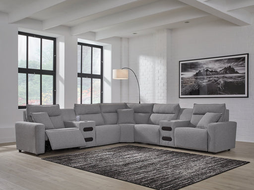 Modmax II Power Reclining Sectional with Audio Consoles - American Home Express Outlet (San Antonio, TX)