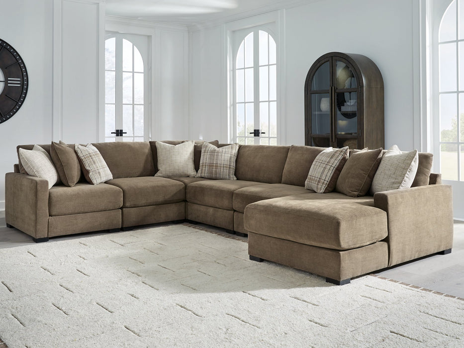 Camellia-Court Sectional with Chaise - American Home Express Outlet (San Antonio, TX)