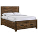 Elements International Warner Full Storage Bed in Chesnut image