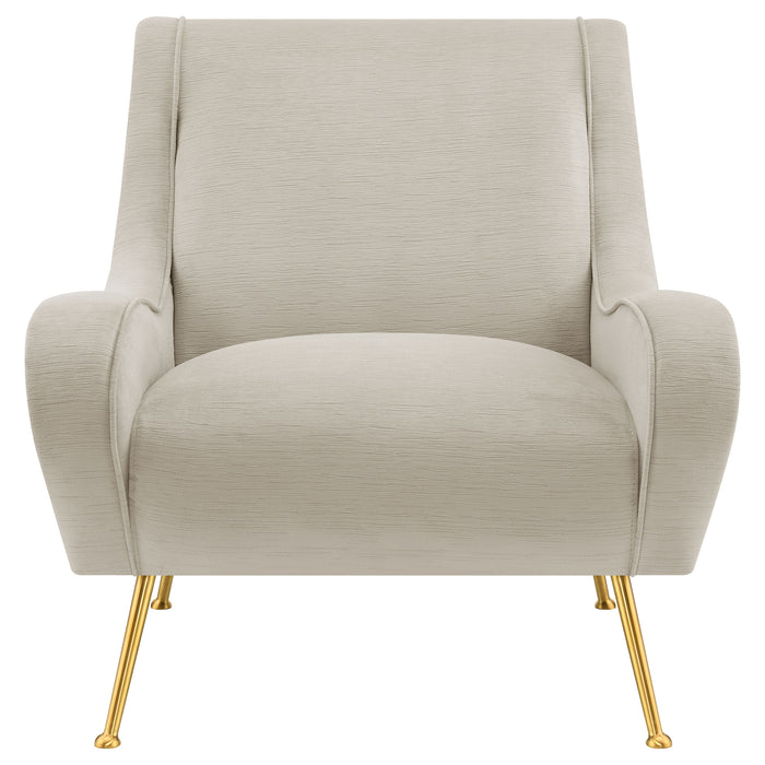 Ricci Upholstered Saddle Arms Accent Chair