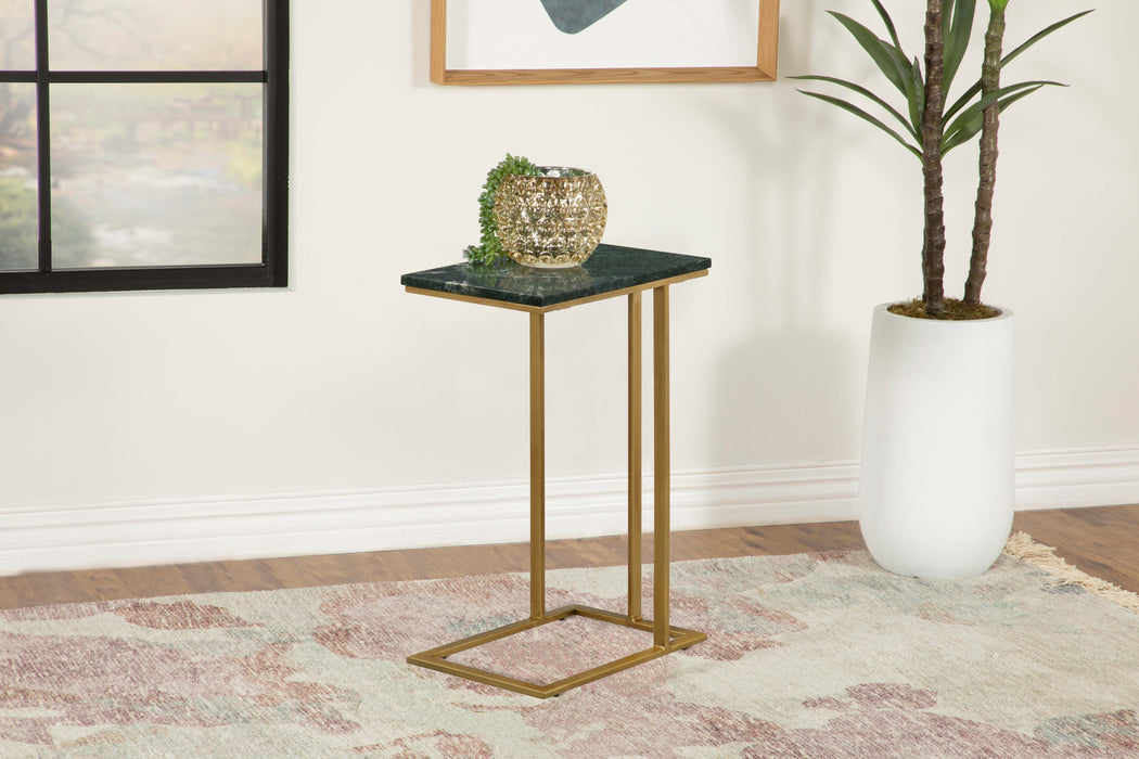 Vicente Accent Table with Marble Top Grey