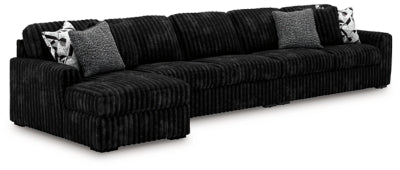 Midnight-Madness Sectional with Chaise - American Home Express Outlet (San Antonio, TX)