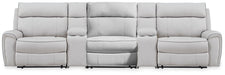 Social Pointe Reclining Sectional with Storage Consoles - American Home Express Outlet (San Antonio, TX)