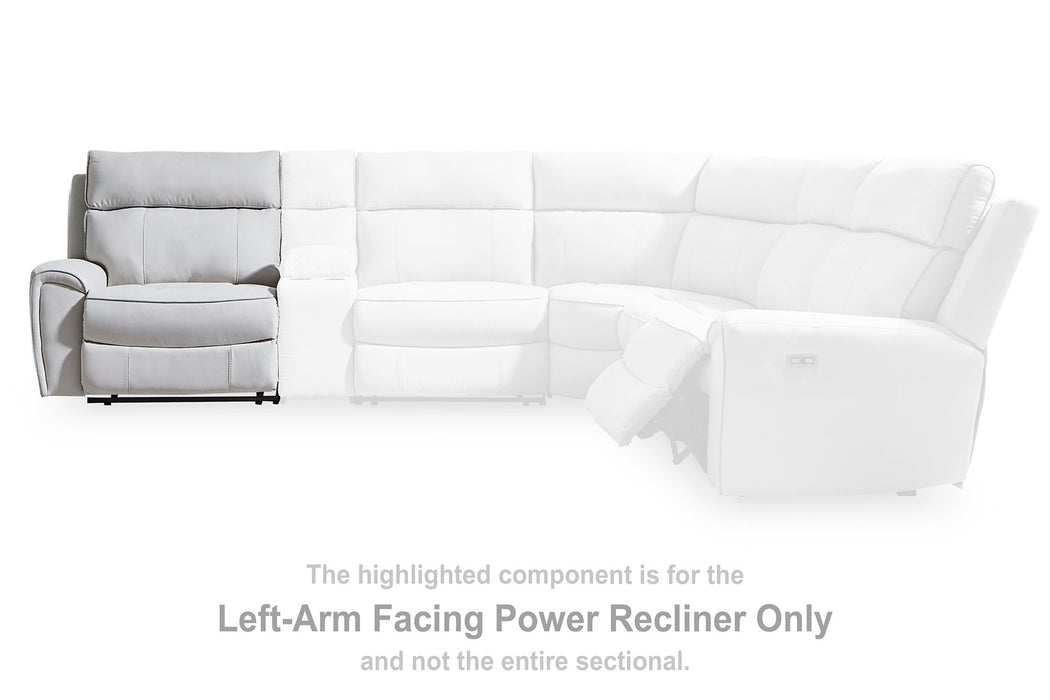 Social Pointe Reclining Sectional with Storage Consoles - American Home Express Outlet (San Antonio, TX)