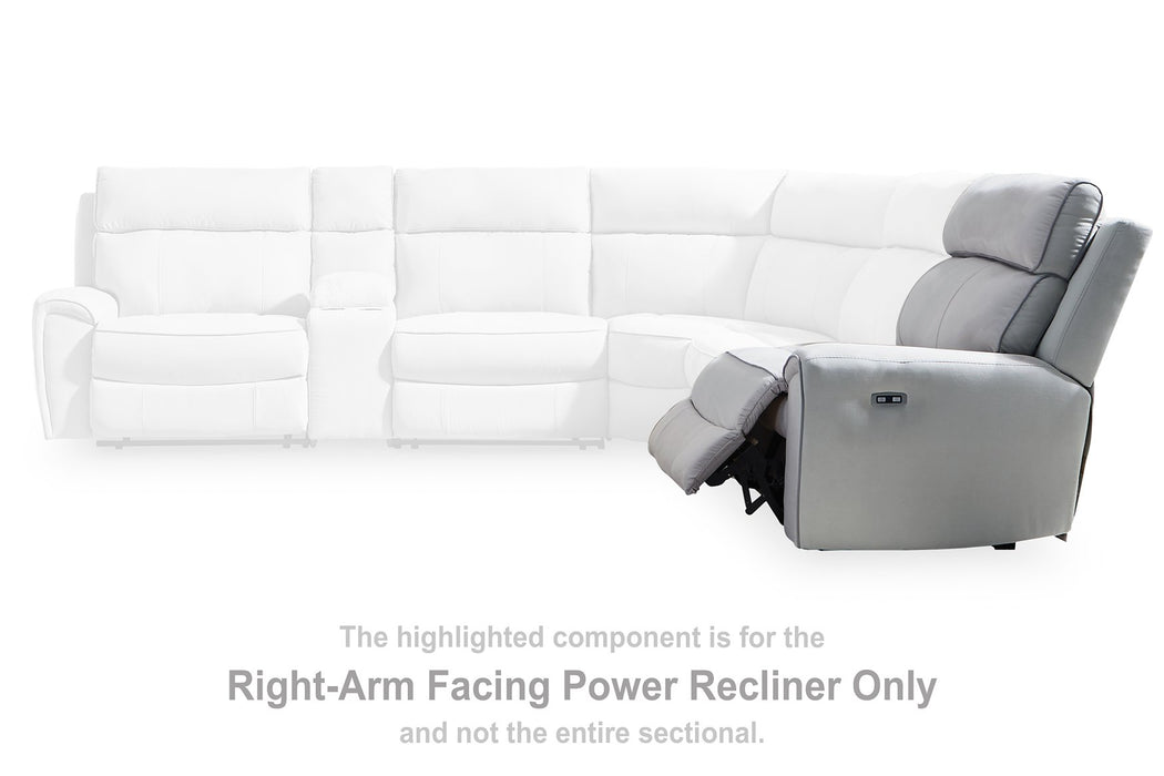 Social Pointe Reclining Sectional with Storage Consoles - American Home Express Outlet (San Antonio, TX)