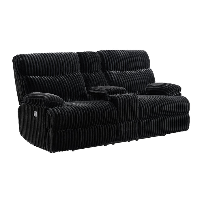 Admiral 3PC Living Room Set in Masis Black-Sofa, Loveseat & Recliner - American Home Express Outlet (San Antonio, TX)