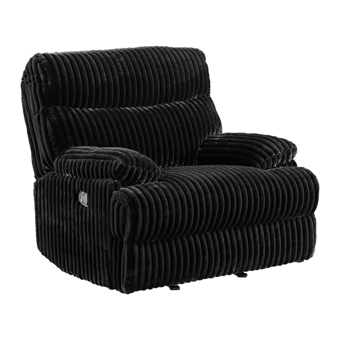 Admiral 3PC Living Room Set in Masis Black-Sofa, Loveseat & Recliner - American Home Express Outlet (San Antonio, TX)