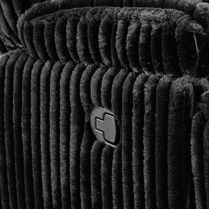 Admiral 3PC Living Room Set in Masis Black-Sofa, Loveseat & Recliner - American Home Express Outlet (San Antonio, TX)