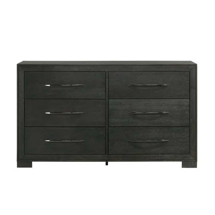 Allan 6-Drawer Dresser in Black - American Home Express Outlet (San Antonio, TX)