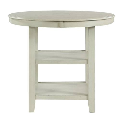 Amherst Counter Table w/Wood Leg White Finish - American Home Express Outlet (San Antonio, TX)
