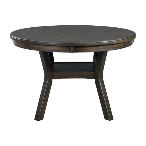 Amherst Dining Table w/Wood Leg Dark Finish - American Home Express Outlet (San Antonio, TX)