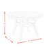 Amherst Dining Table w/Wood Leg White Finish - American Home Express Outlet (San Antonio, TX)