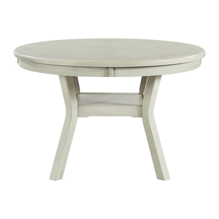 Amherst Dining Table w/Wood Leg White Finish - American Home Express Outlet (San Antonio, TX)