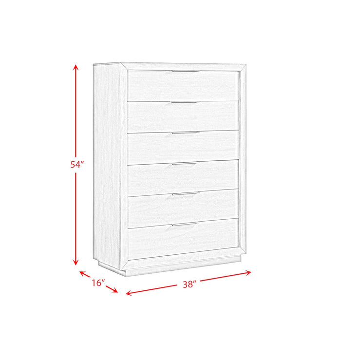 Arcadia 6-Drawer Chest in Grey - American Home Express Outlet (San Antonio, TX)