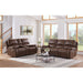 Atlantis Power Motion Sofa with Power Motion Head Recliner in Heritage Brown - American Home Express Outlet (San Antonio, TX)