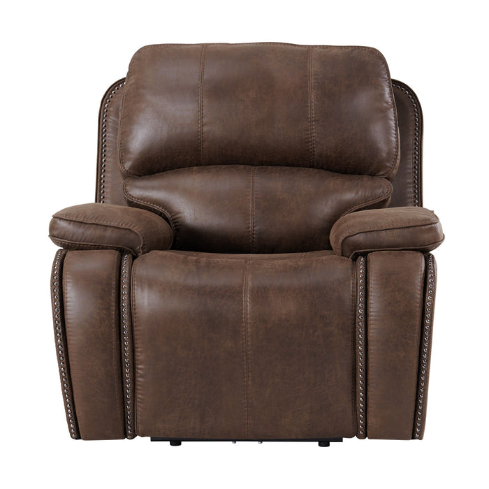 Atlantis Power Motion Recliner with Power Head Recliner in Heritage Brown - American Home Express Outlet (San Antonio, TX)