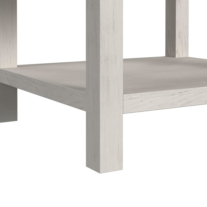 Avalanche 3PC Occasional Table Set in Antique White-Coffee Table, End Table & Sofa Table