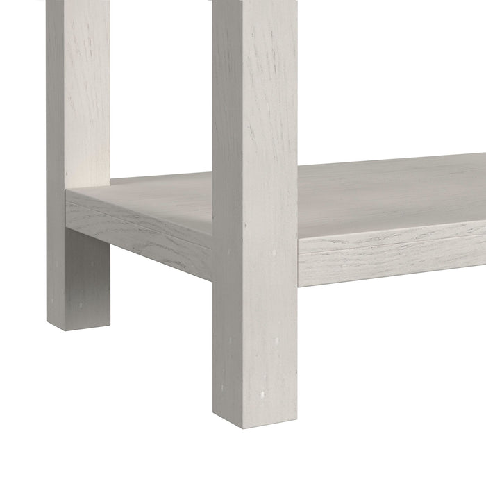 Avalanche Sofa Table in Antique White - American Home Express Outlet (San Antonio, TX)
