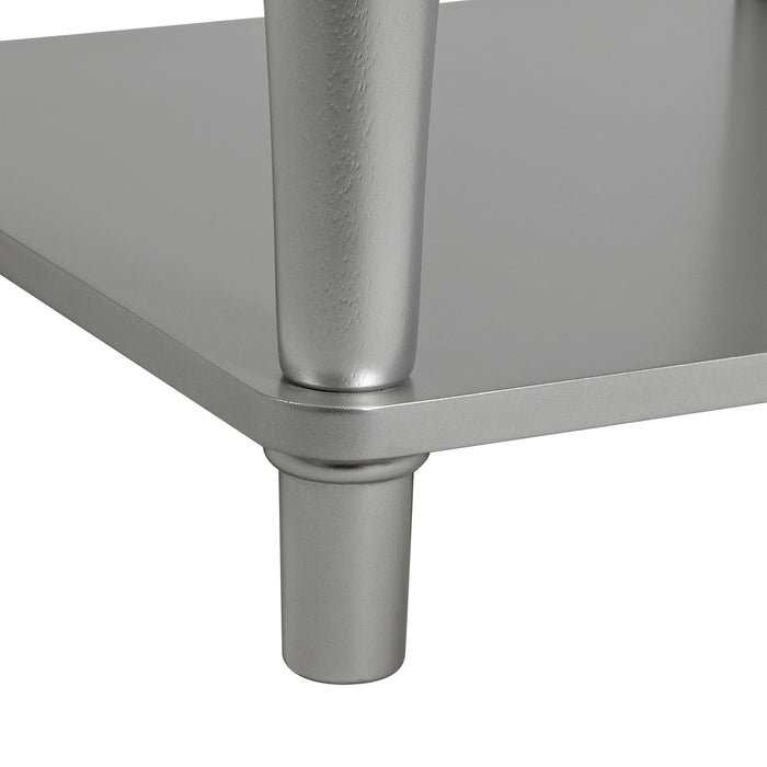 Avril End Table in Silver