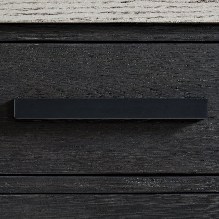 Axel Server in Light Grey and Espresso