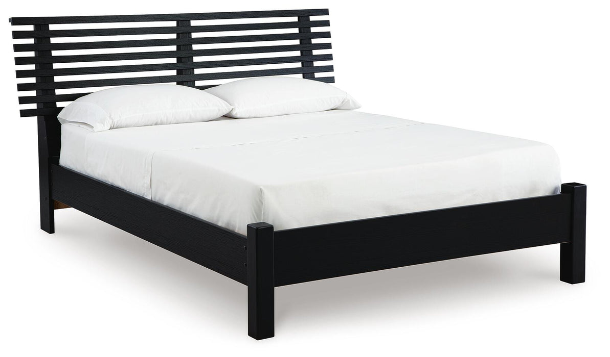Danziar Queen Slat Bed - American Home Express Outlet (San Antonio, TX)