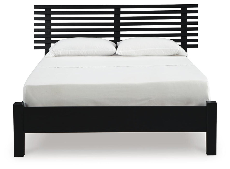Danziar Queen Slat Bed - American Home Express Outlet (San Antonio, TX)