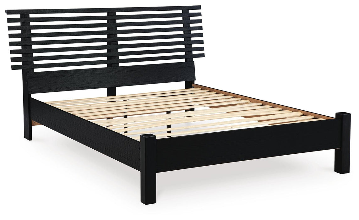 Danziar Queen Slat Bed - American Home Express Outlet (San Antonio, TX)