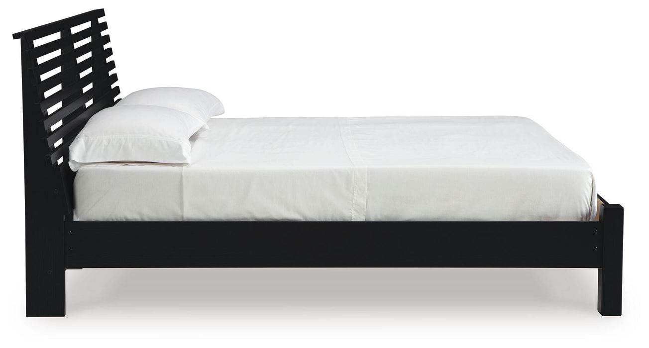 Danziar Queen Slat Bed - American Home Express Outlet (San Antonio, TX)