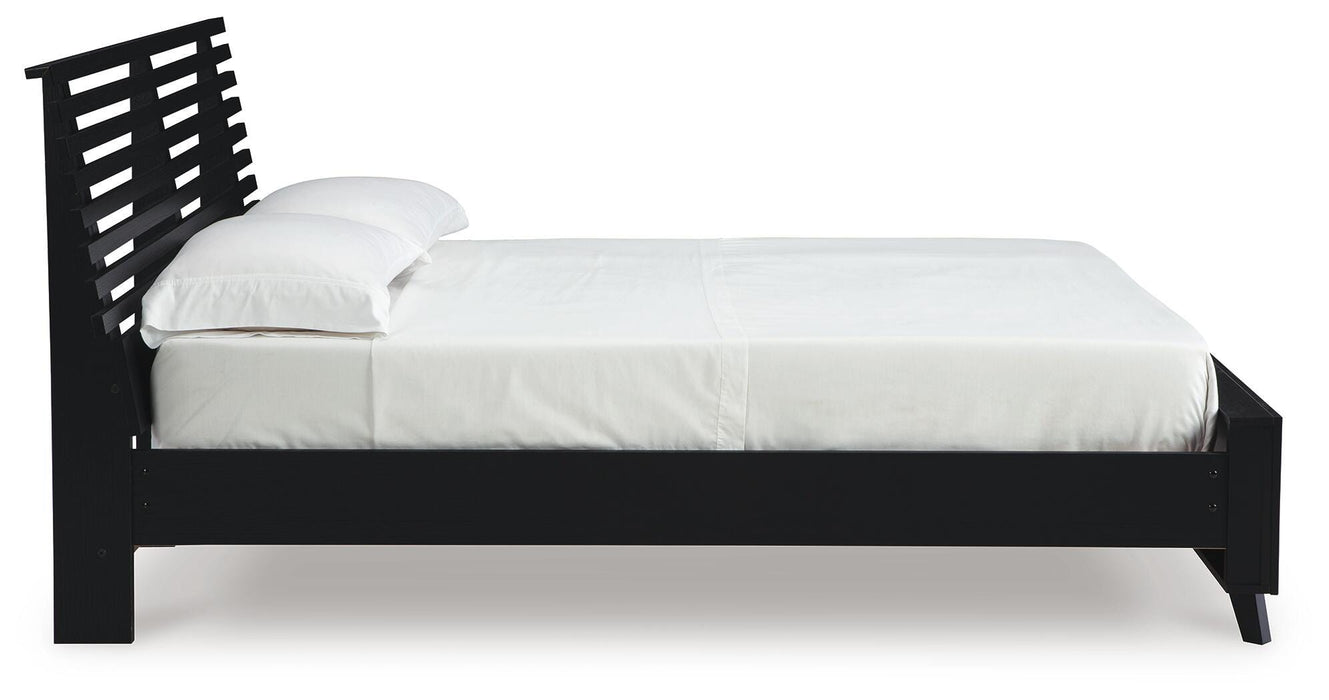 Danziar Queen Slat Bed - American Home Express Outlet (San Antonio, TX)