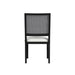 Bahama Breeze Dining Chair with White Fabric in Black (2 Per Carton) - American Home Express Outlet (San Antonio, TX)