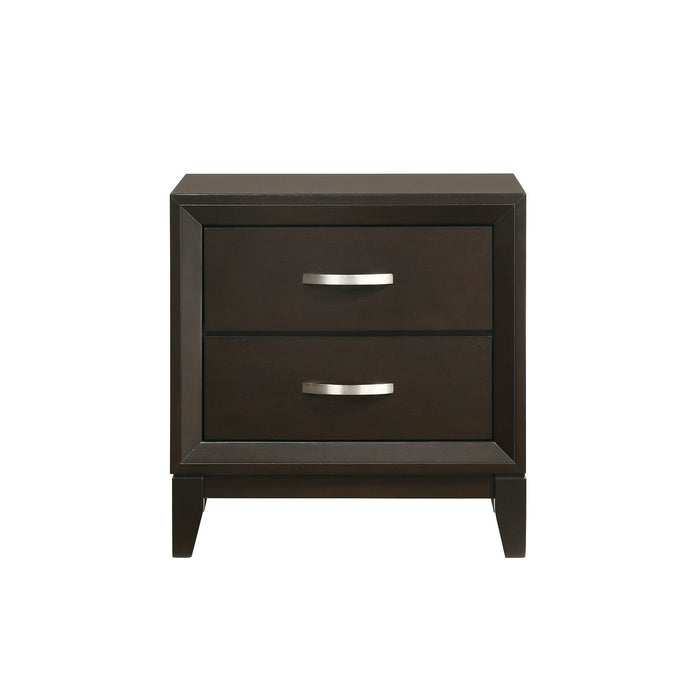 Beaumont 2-Drawer Nightstand in Merlot - American Home Express Outlet (San Antonio, TX)