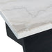 Beckley End Table Complete in White Marble Top - American Home Express Outlet (San Antonio, TX)