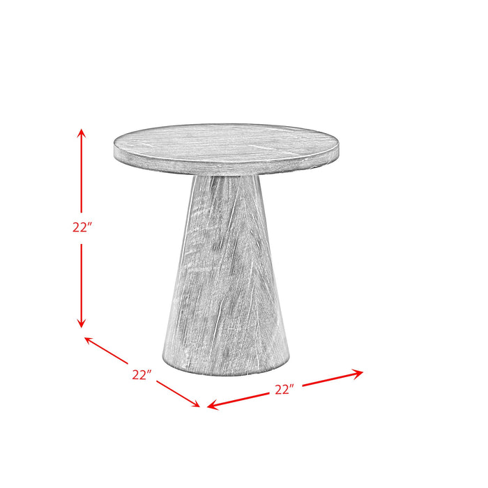 Bellini Round Occasional End Table Complete in Grey - American Home Express Outlet (San Antonio, TX)