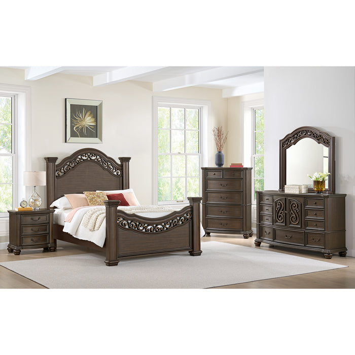 Brunswick 7-Drawer Dresser in Mahogany - American Home Express Outlet (San Antonio, TX)