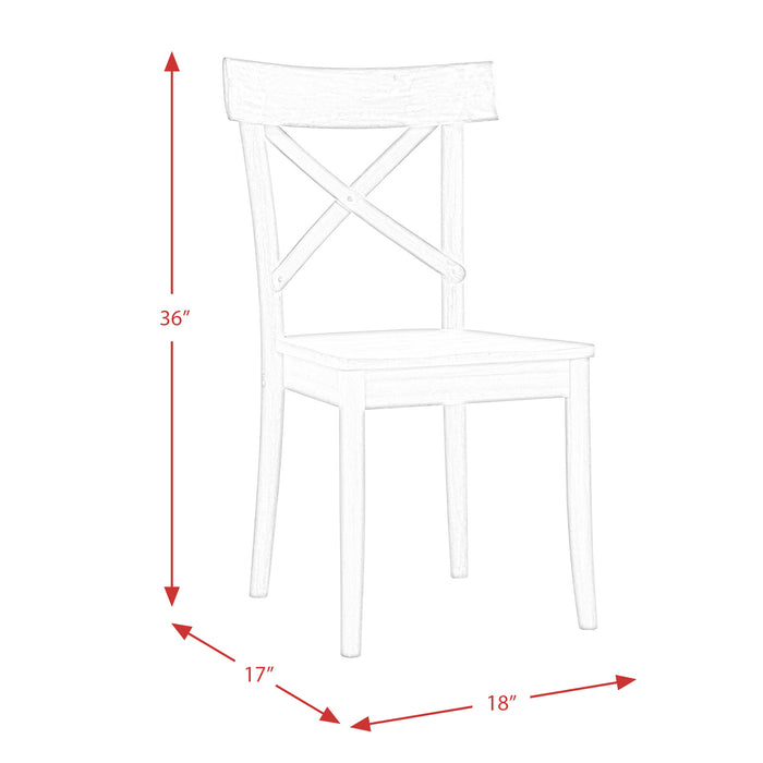 Callista Round Standard Height 5PC Dining Set-Table and Four Chairs - American Home Express Outlet (San Antonio, TX)
