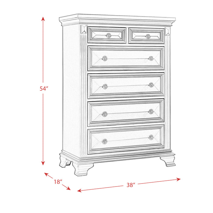 Calloway Chest Antique White Color - American Home Express Outlet (San Antonio, TX)