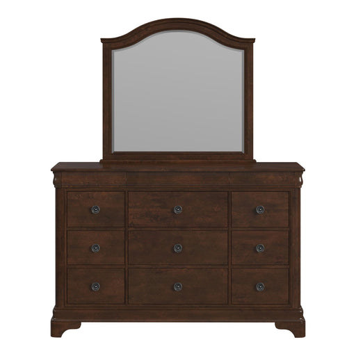 Cameron Cherry Dresser & Mirror Set - American Home Express Outlet (San Antonio, TX)