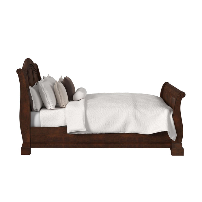 Cameron Cherry Sleigh Bed - American Home Express Outlet (San Antonio, TX)