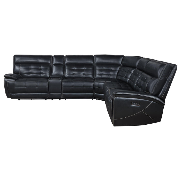 Hewitt Dual Power Reclining Sectional - American Home Express Outlet (San Antonio, TX)
