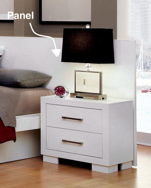 Jessica Nightstand Panels White (Set of 2) - American Home Express Outlet (San Antonio, TX)